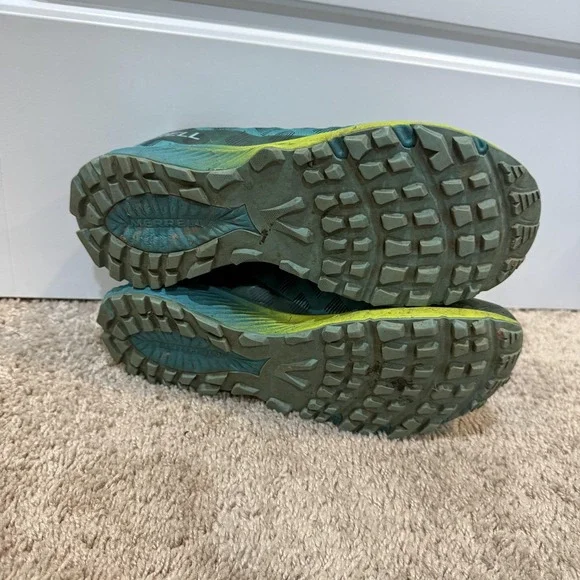 Merrell Agility Synthesis Flex Shoes Womens Size 8.5 Teal Green Trail Running - Picture 7 of 9